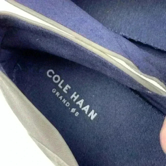 Cole Haan flats sz 7.5 gray suede grand OS loafers - Picture 10 of 12